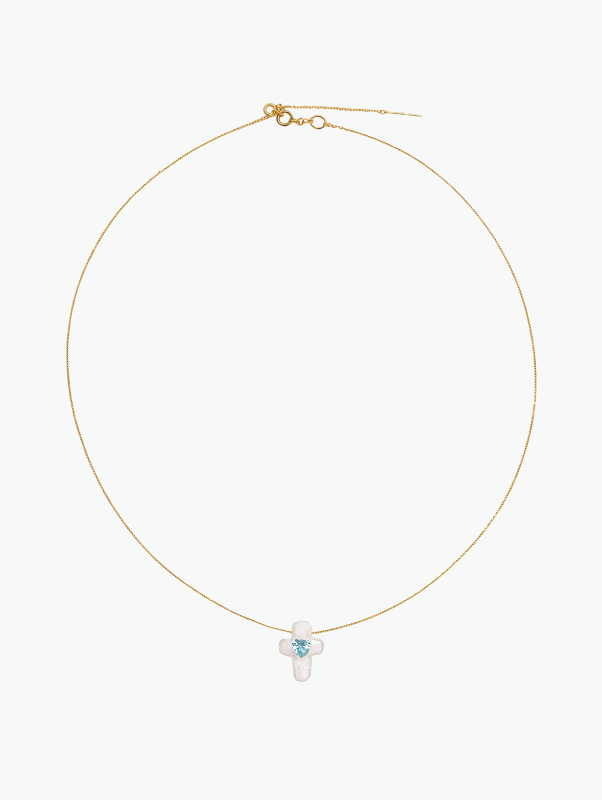 Polinsh Jewelry | Handcrafted Baroque Pearl & Cross Necklace