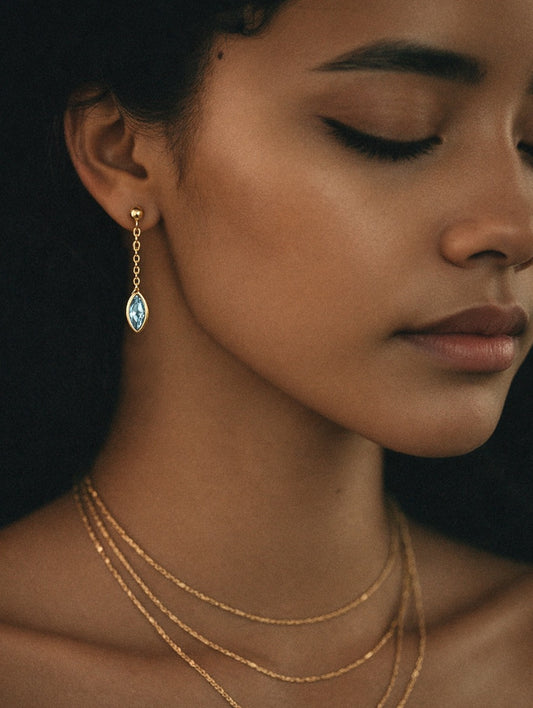 retro dangle earrings