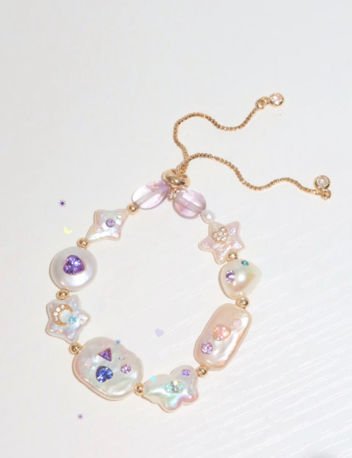 Romantic Pearl Nebula Bracelet