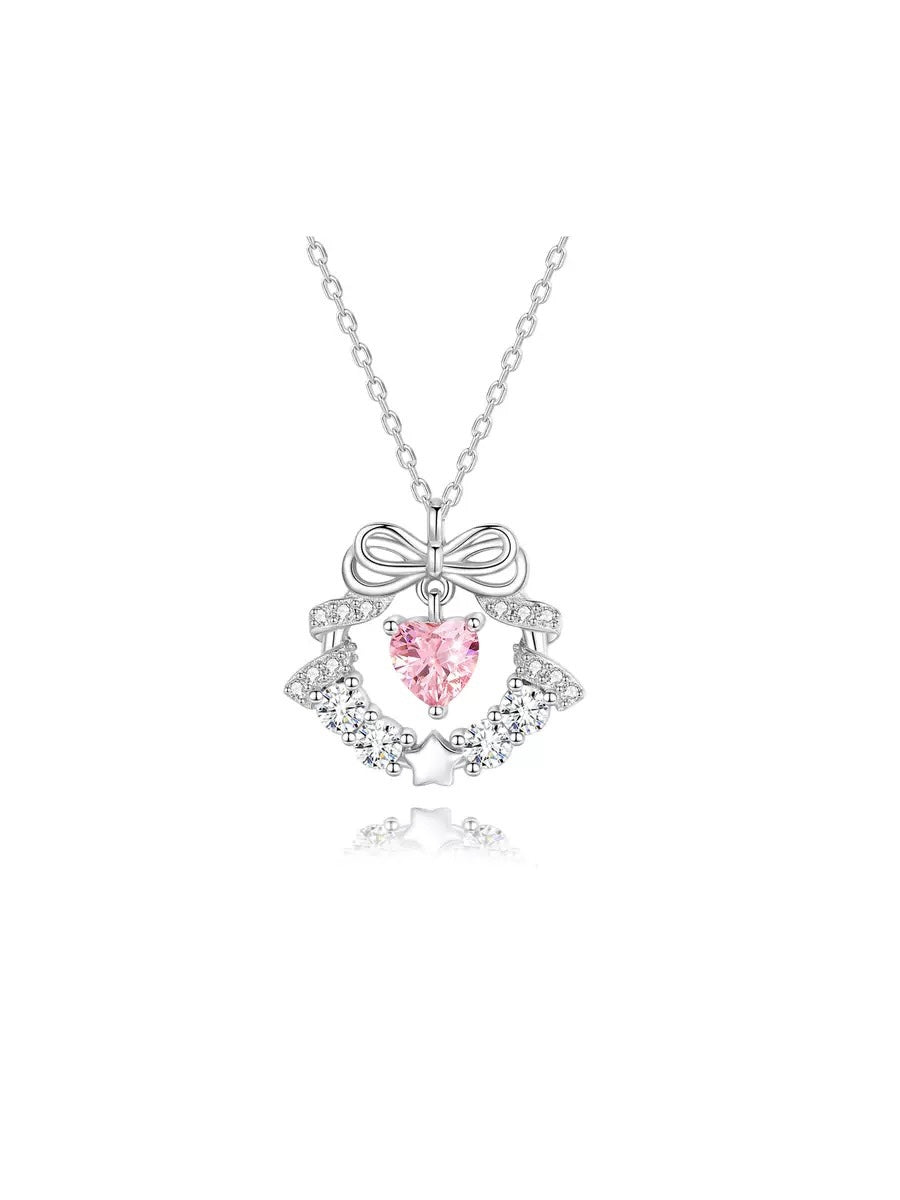 Love Halo Pink Diamond Necklace