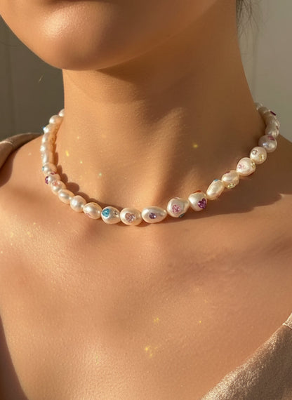 Candy Planet Pearl Necklace