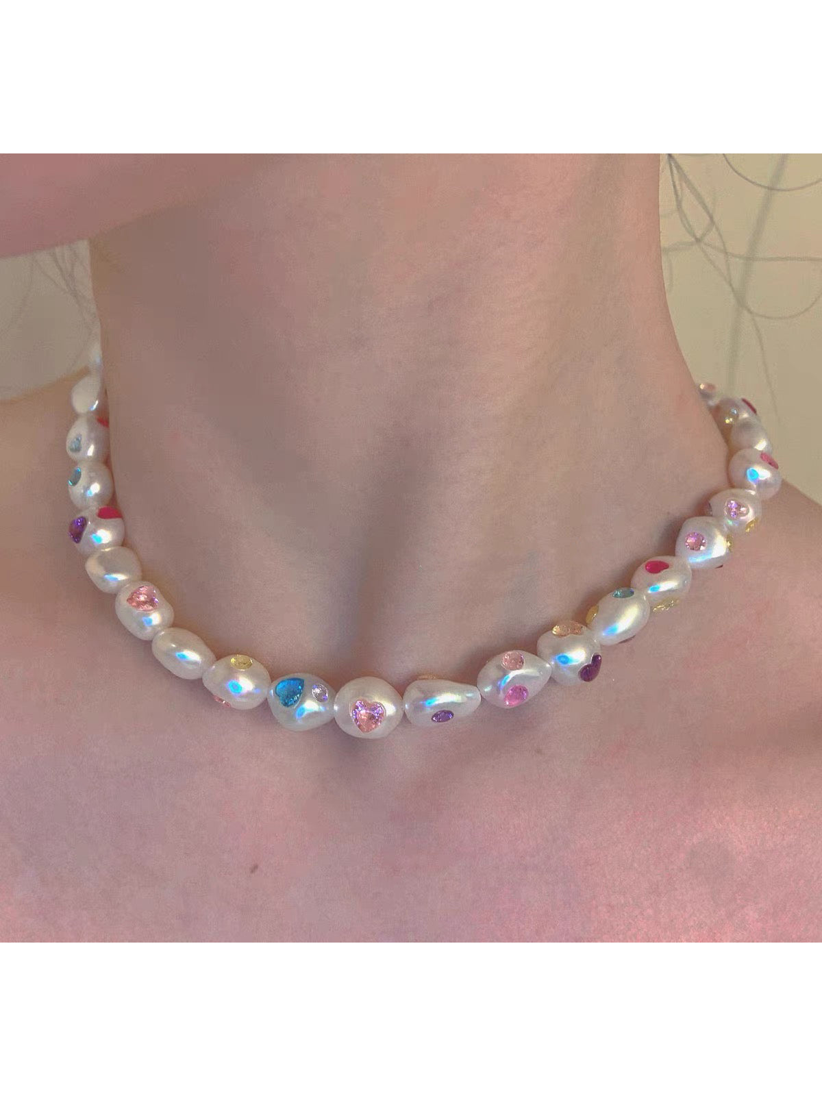 Candy Planet Pearl Necklace