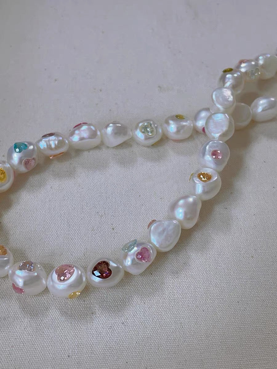 Candy Planet Pearl Necklace