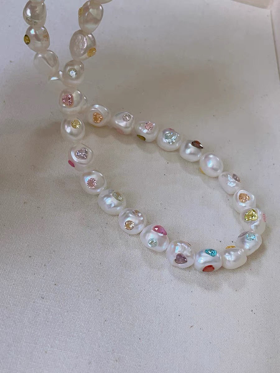 Candy Planet Pearl Necklace