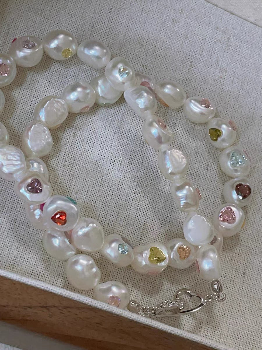 Candy Planet Pearl Necklace