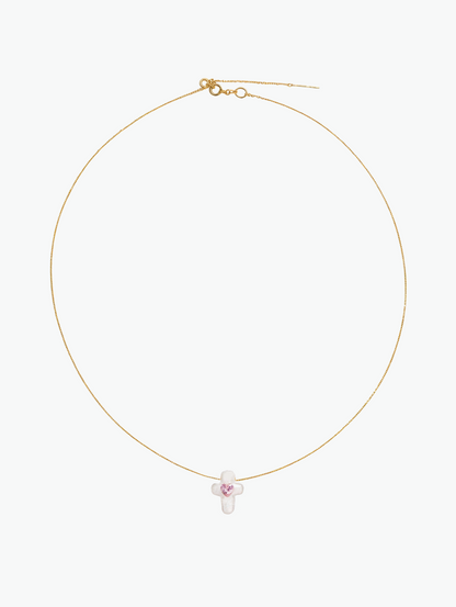 Polinsh Jewelry | Handcrafted Baroque Pearl & Cross Necklace 