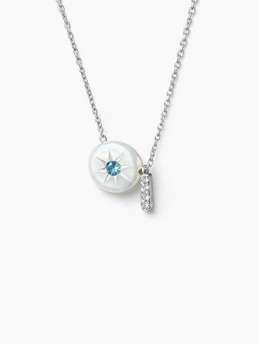 Hand-Carved Button Pearl Necklace